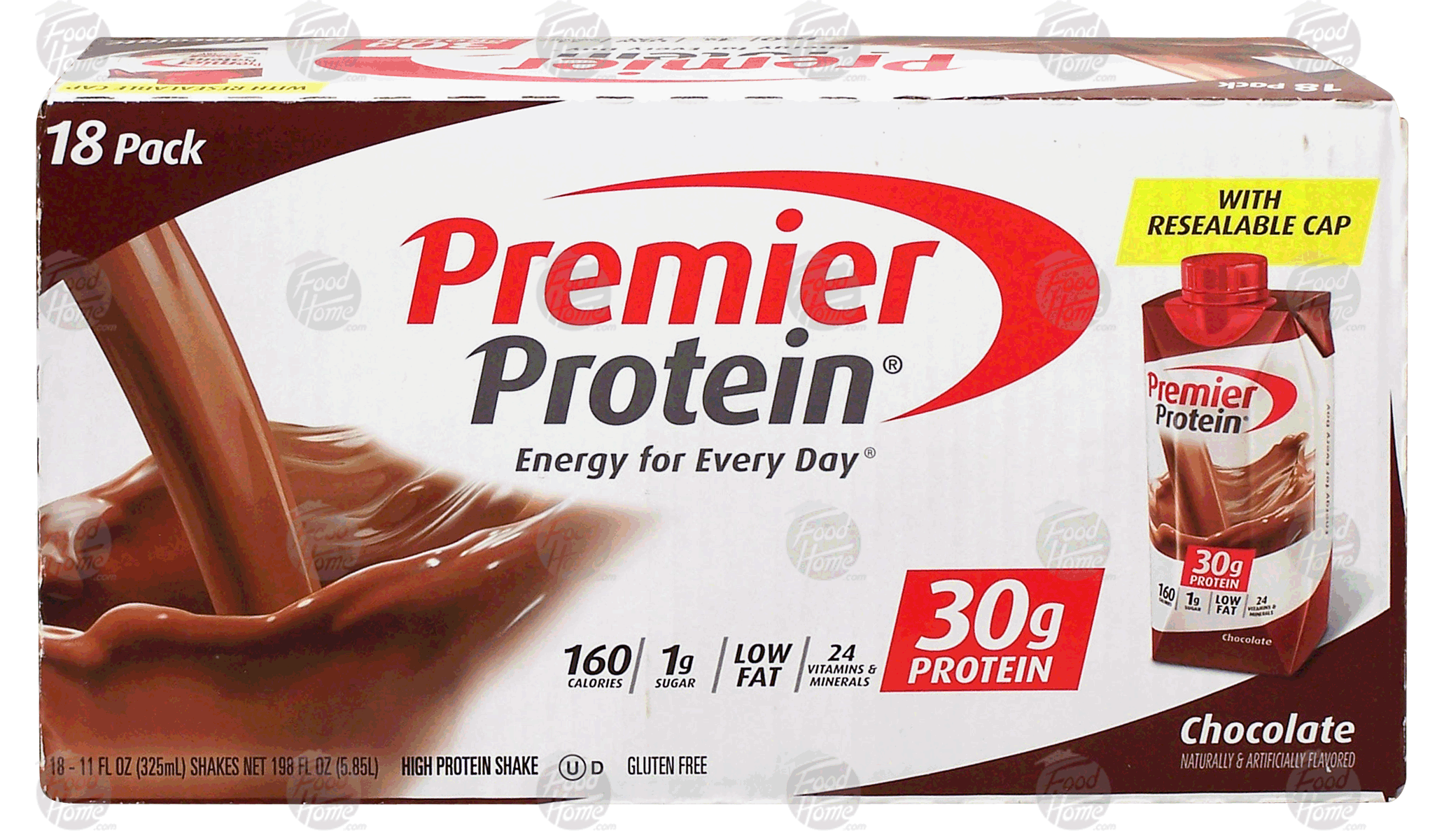 Premier Protein  chocolate flavor high protein shake, ready-to-drink, 11-fl. oz., resealable drink box Full-Size Picture